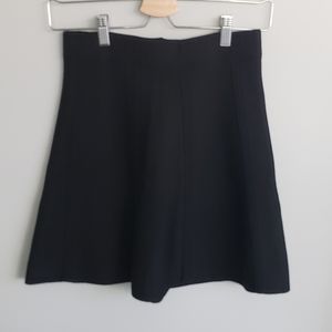 Zara Basics knit back skater skirt size XS